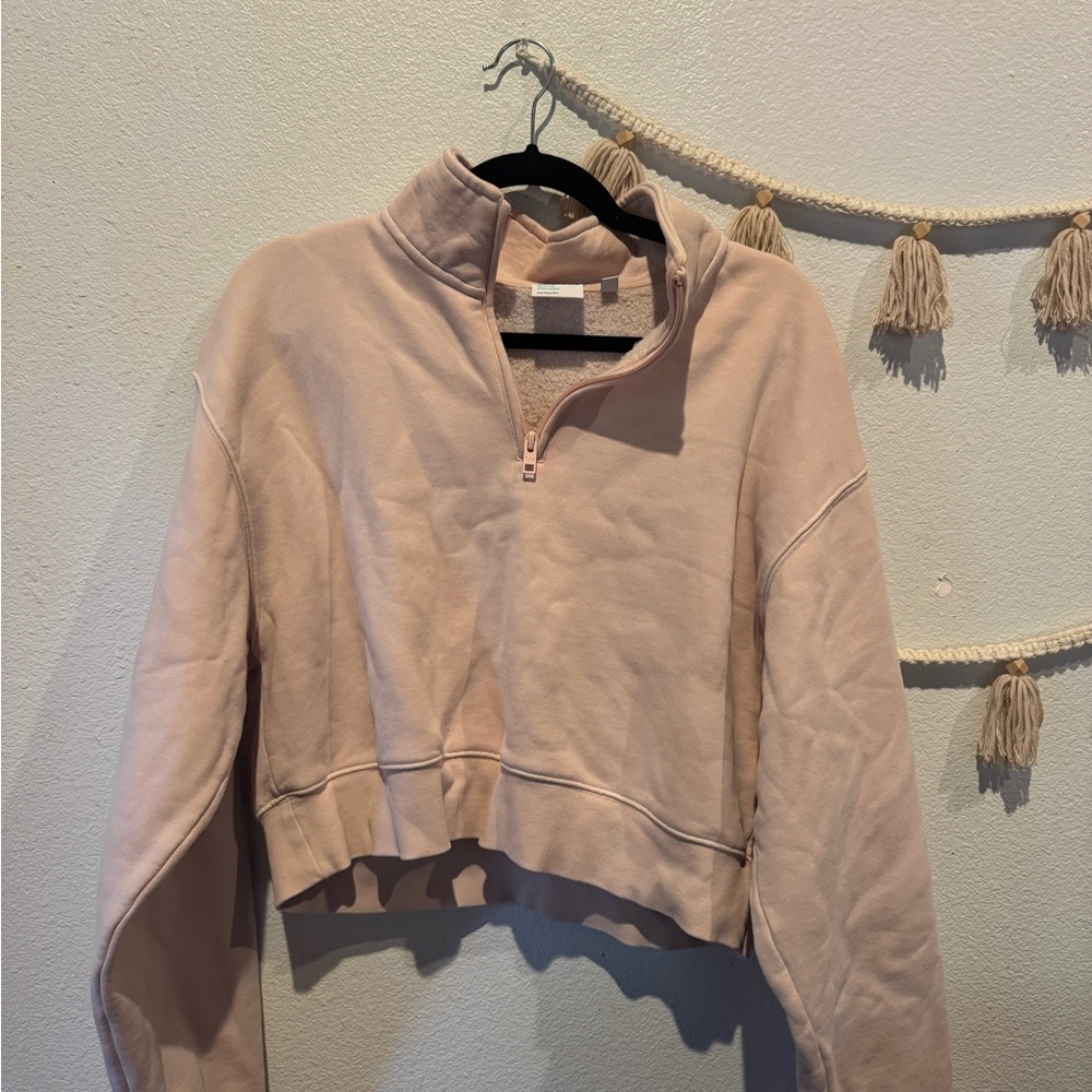 Aritzia Pink Crew Neck Sweater